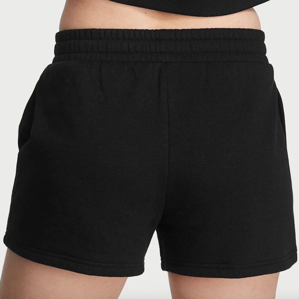 NWT Victoria's Secret Cotton High-Rise Fleece Shorts - Picture 3 of 8